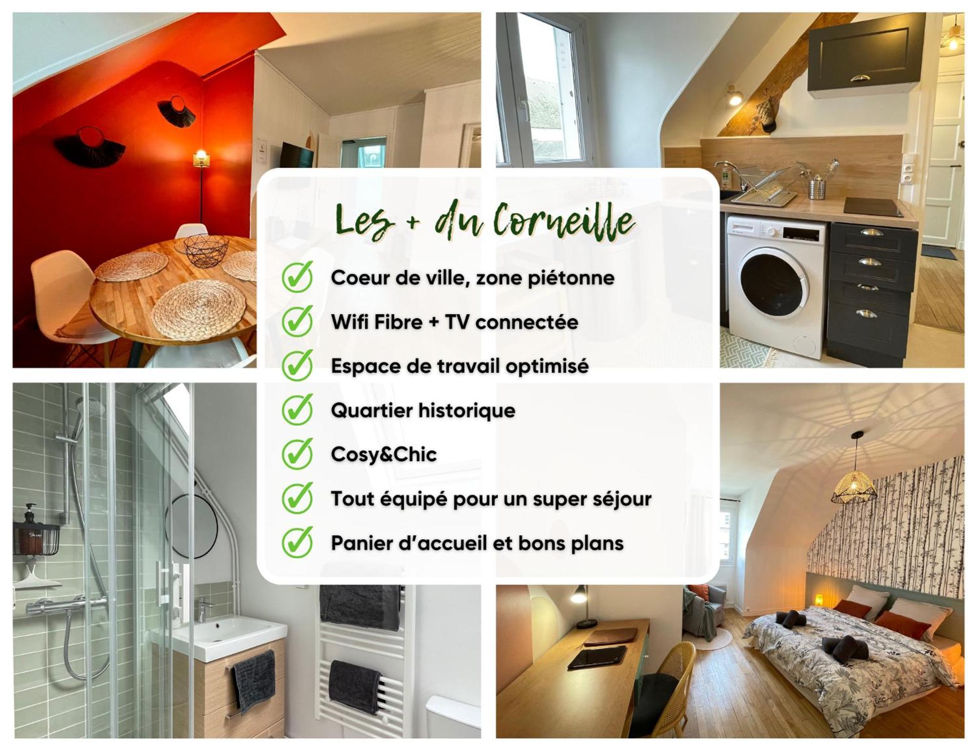 Le Corneille - Ideal Pros & Couples - Centre Historique - Chateau 5Min - Gare 10Min - Au Calme - Fibre Compiegne Ngoại thất bức ảnh